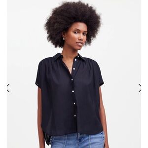 Madewell Cap-Sleeve A-Line Top